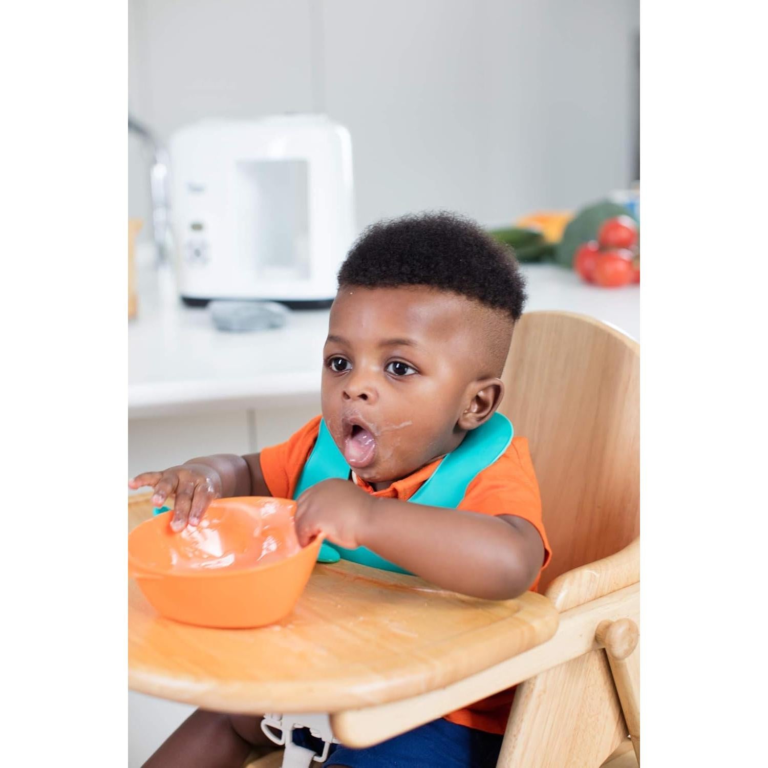 Babero Easi-Roll Tommee Tippee Rosa y Verde 7+ Meses - 3 Piezas