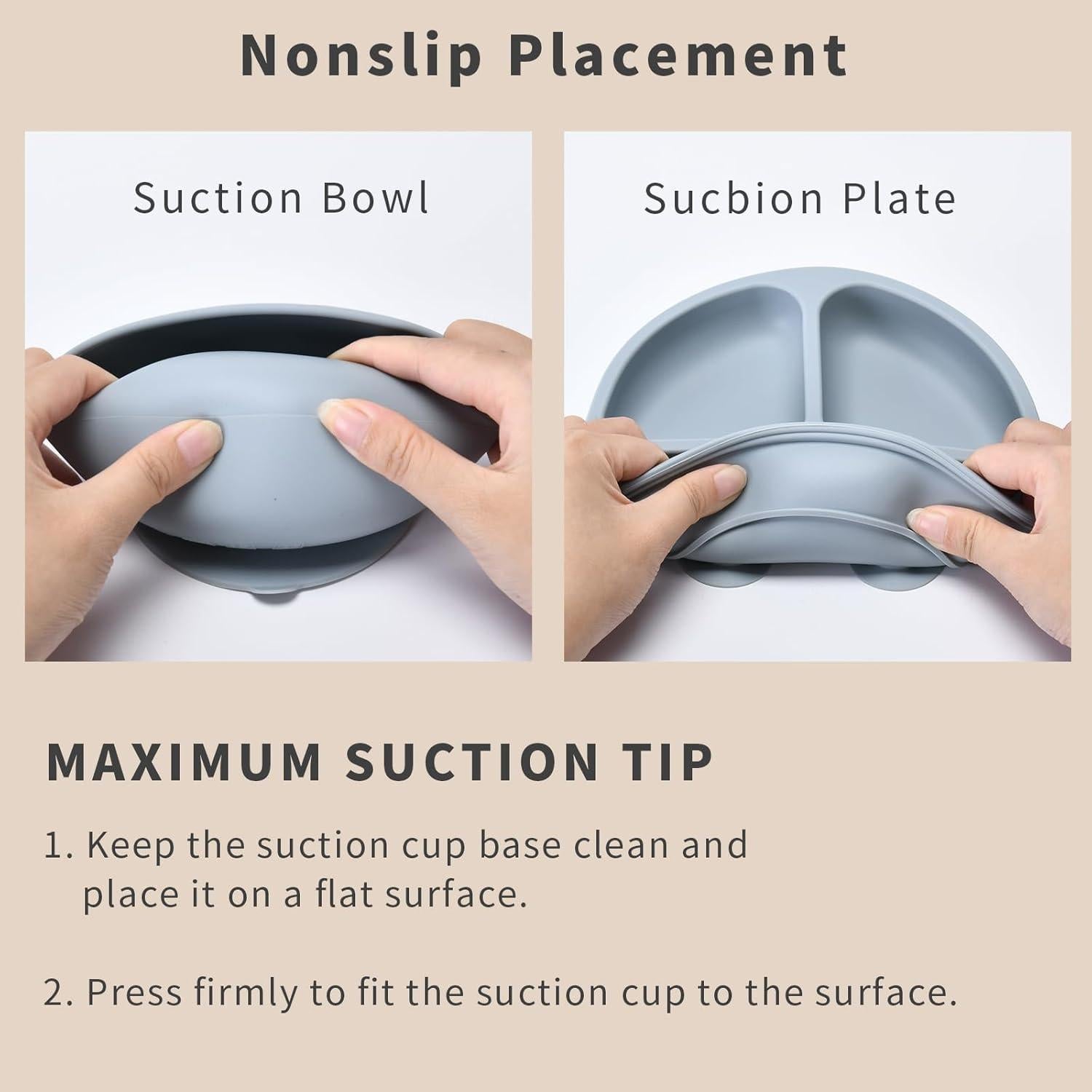 Juego de Alimentación Silicona Bebés Orghcyi 6 Piezas BPA Libre