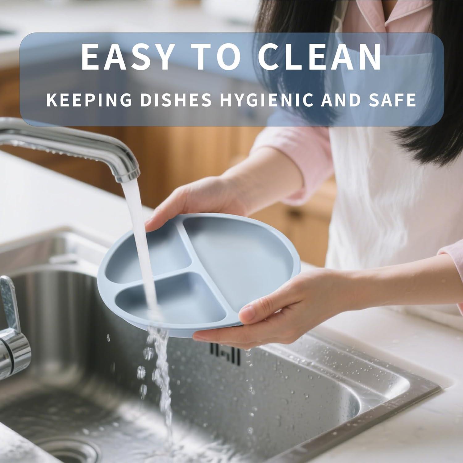 Juego de Alimentación Silicona Bebés Orghcyi 6 Piezas BPA Libre