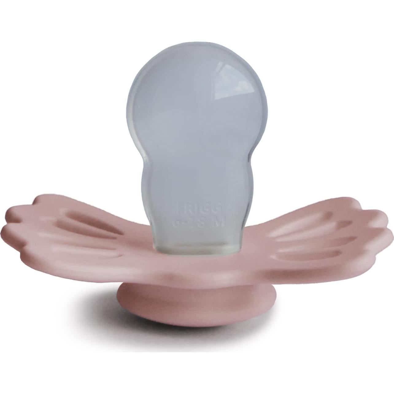 Chupete de Silicona FRIGG Lucky Simétrico 6-18 Meses Crema/Rosado