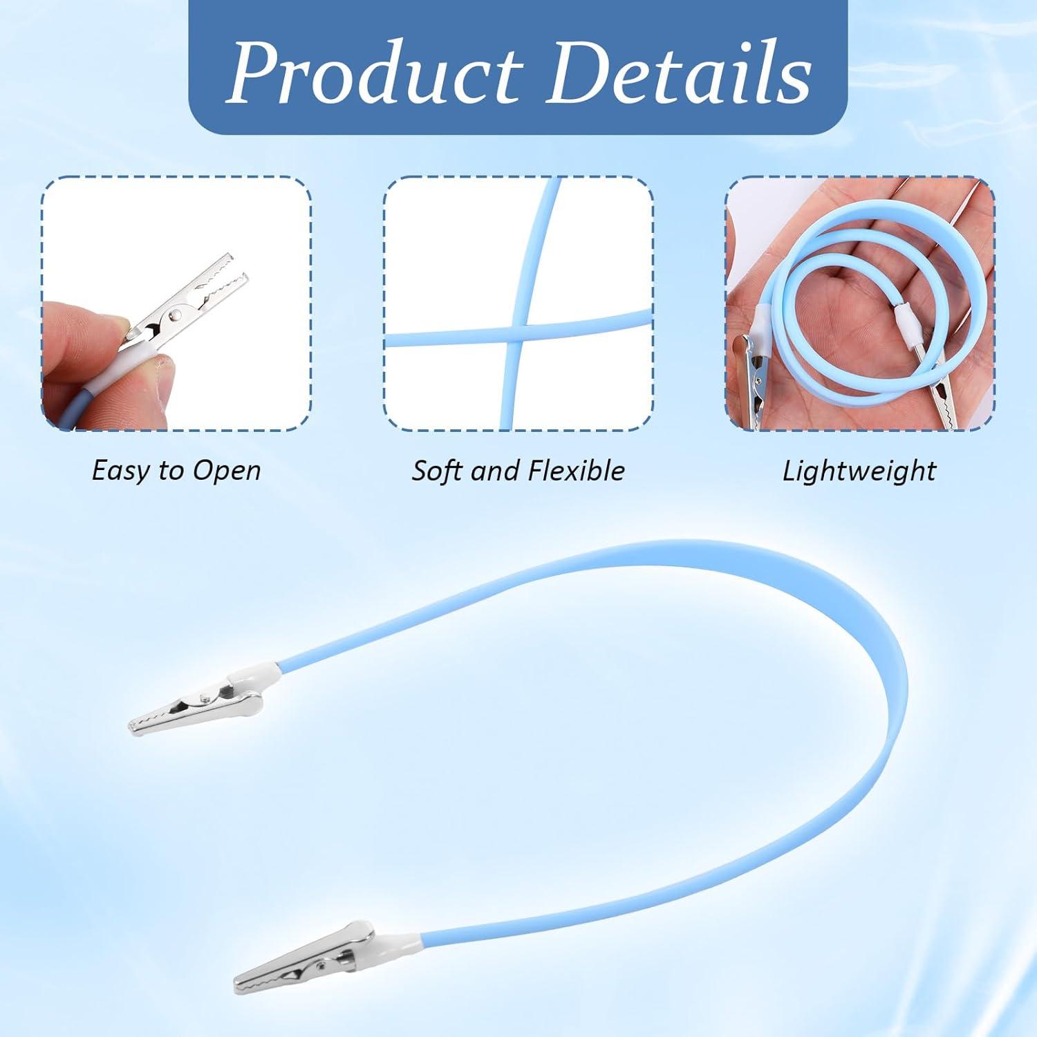 Clips para Baberos Dentales SynHHergyx - 5 Pcs Silicona Suave