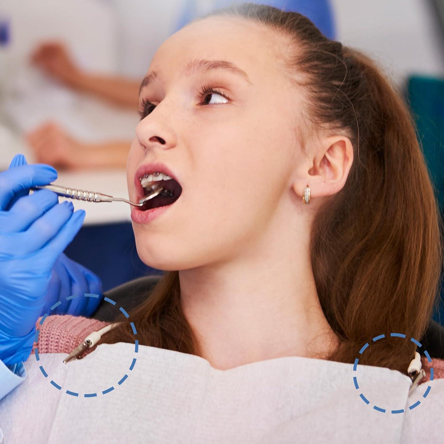 Clips para Baberos Dentales SynHHergyx - 5 Pcs Silicona Suave