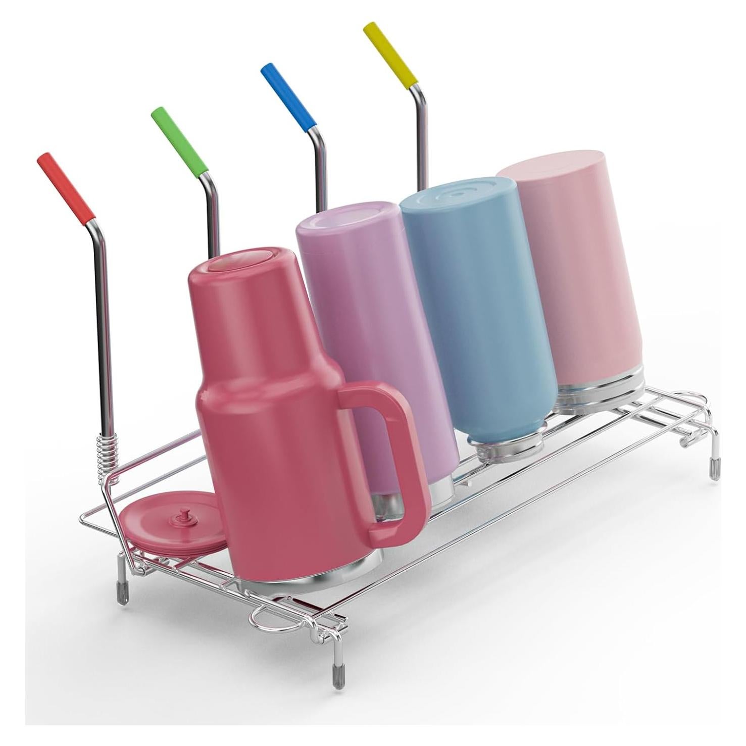 Organizador de Secado de Botellas Plegable Chilinii Acero Inoxidable