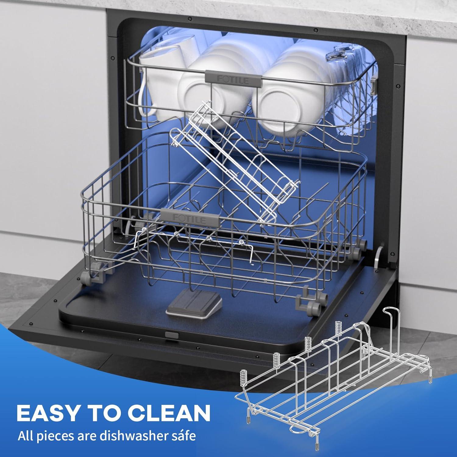 Organizador de Secado de Botellas Plegable Chilinii Acero Inoxidable