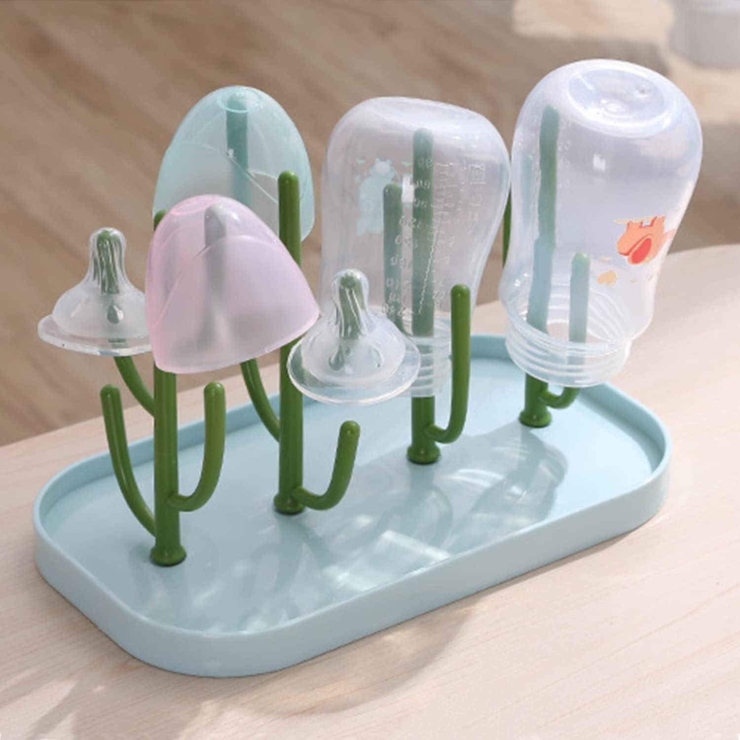 Escurridor de Biberones OULIGET con Bandeja Desmontable 25.4x14.5cm