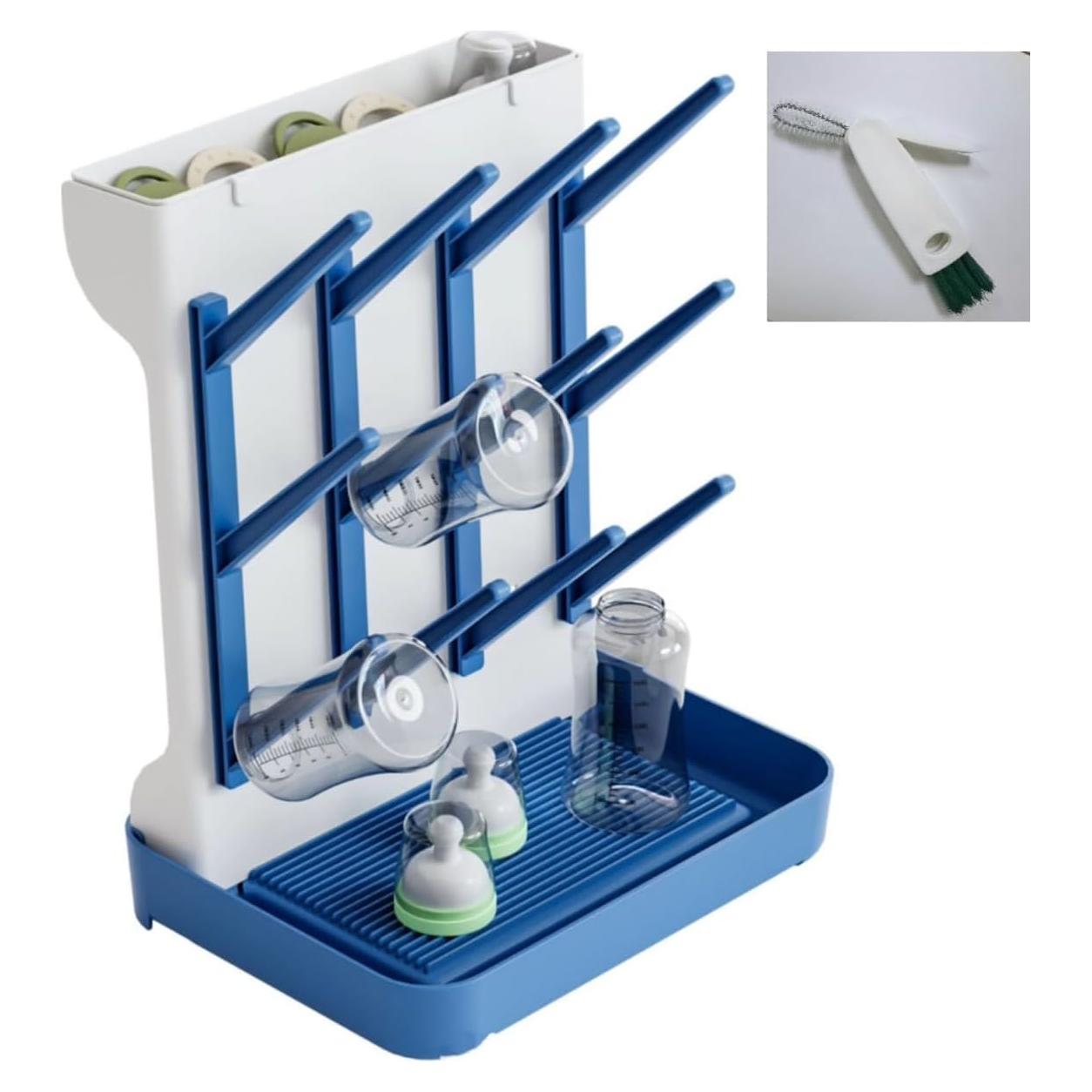 Soporte para Secado de Biberones Tecdigbo Azul Compacto