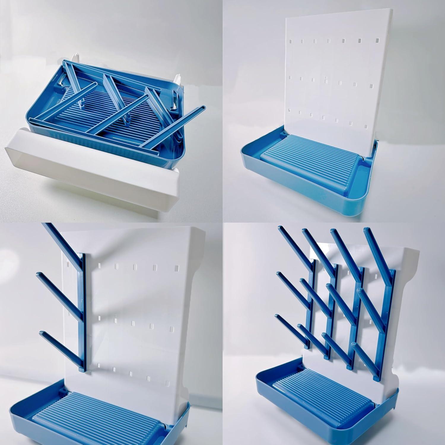 Soporte para Secado de Biberones Tecdigbo Azul Compacto