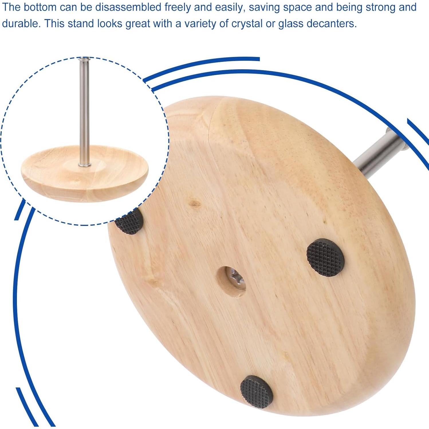 Soporte para Secar Decantadores de Vino Kichvoe - Acero Inoxidable