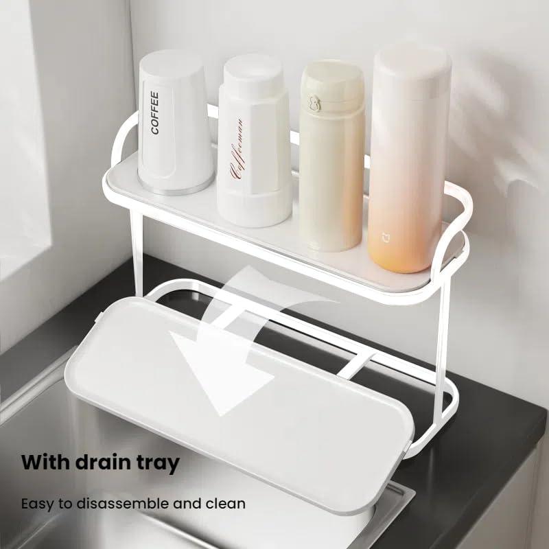 Soporte para Secar Botellas HZBL-LP Doble Capa 32x12.7x20.3cm