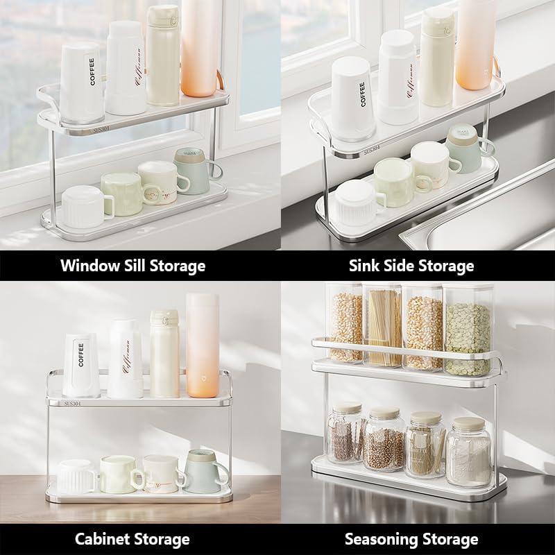 Soporte para Secar Botellas HZBL-LP Doble Capa 32x12.7x20.3cm