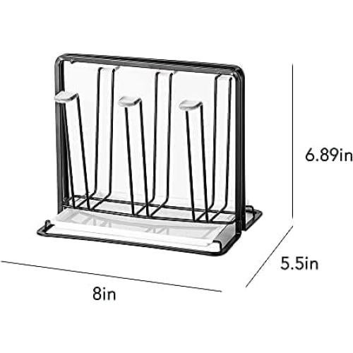 Soporte para Secar Tazas YISMAN de Acero Inoxidable Negro