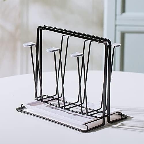 Soporte para Secar Tazas YISMAN de Acero Inoxidable Negro