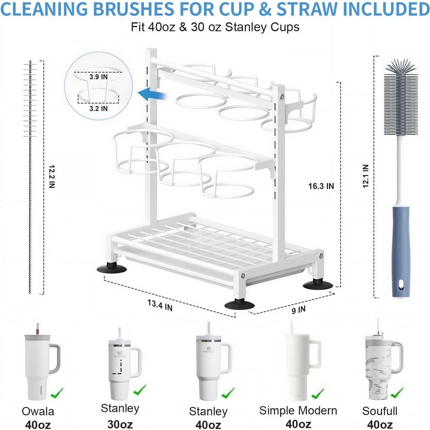 Organizador de Tazas HUGOMOVA 40oz y 30oz con Estante Secado