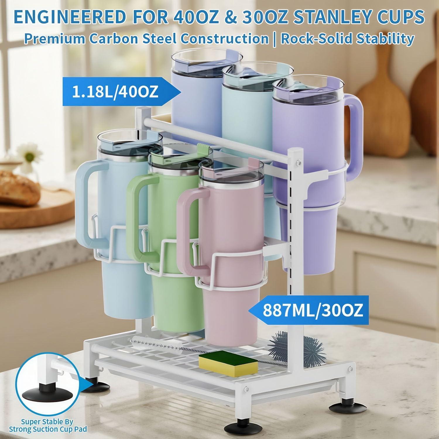 Organizador de Tazas HUGOMOVA 40oz y 30oz con Estante Secado