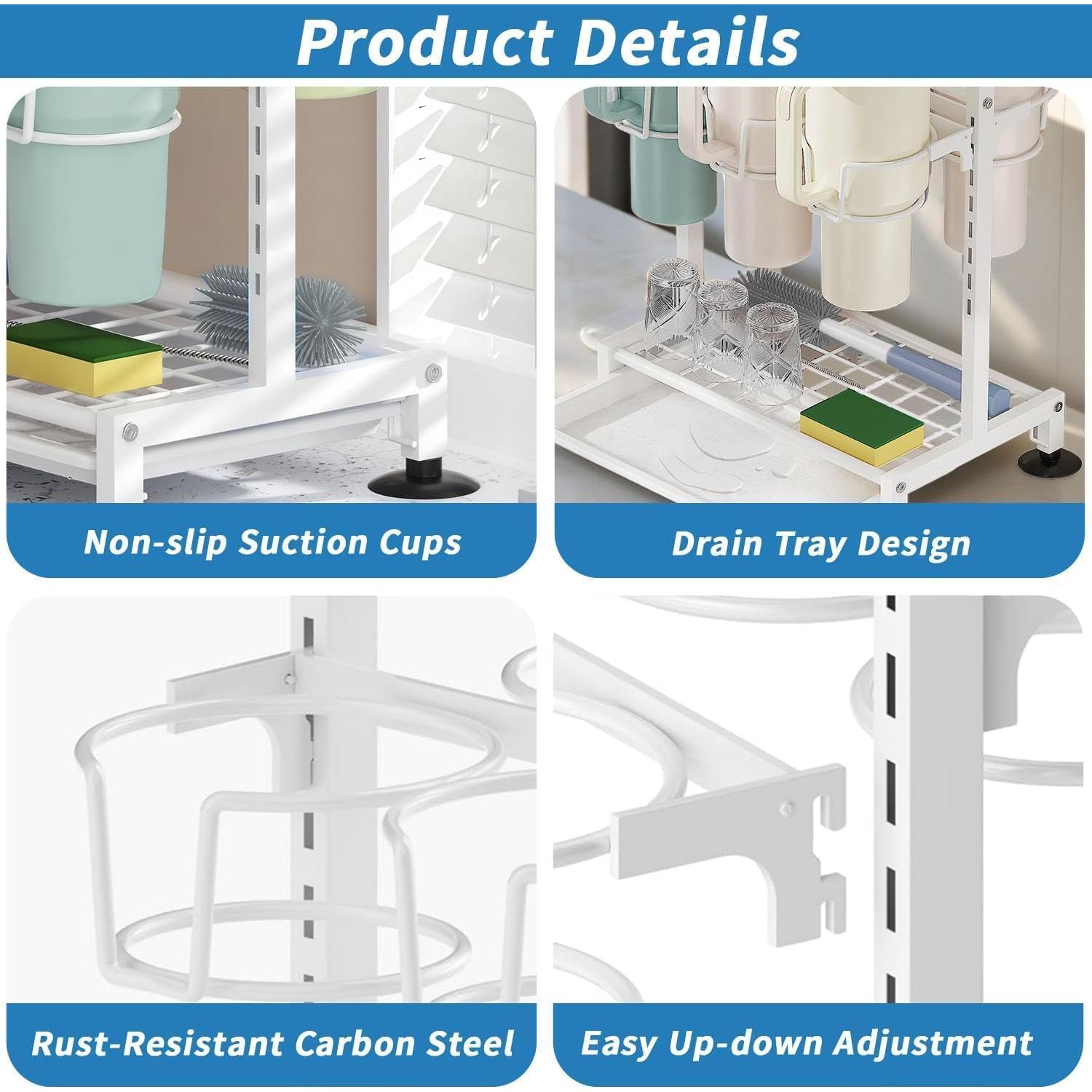 Organizador de Tazas HUGOMOVA 40oz y 30oz con Estante Secado