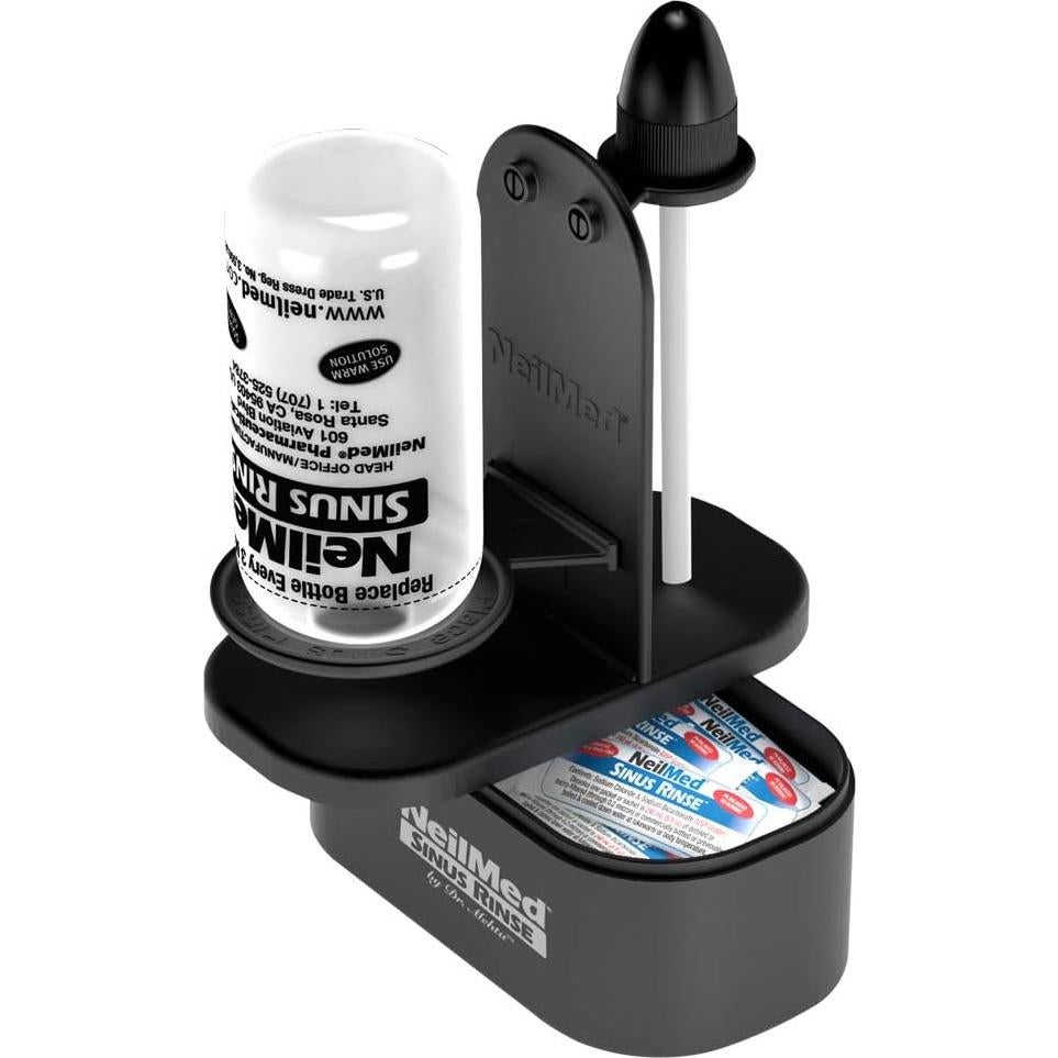 Soporte NeilMed NasaDock Plus Negro para Enjuague Nasal