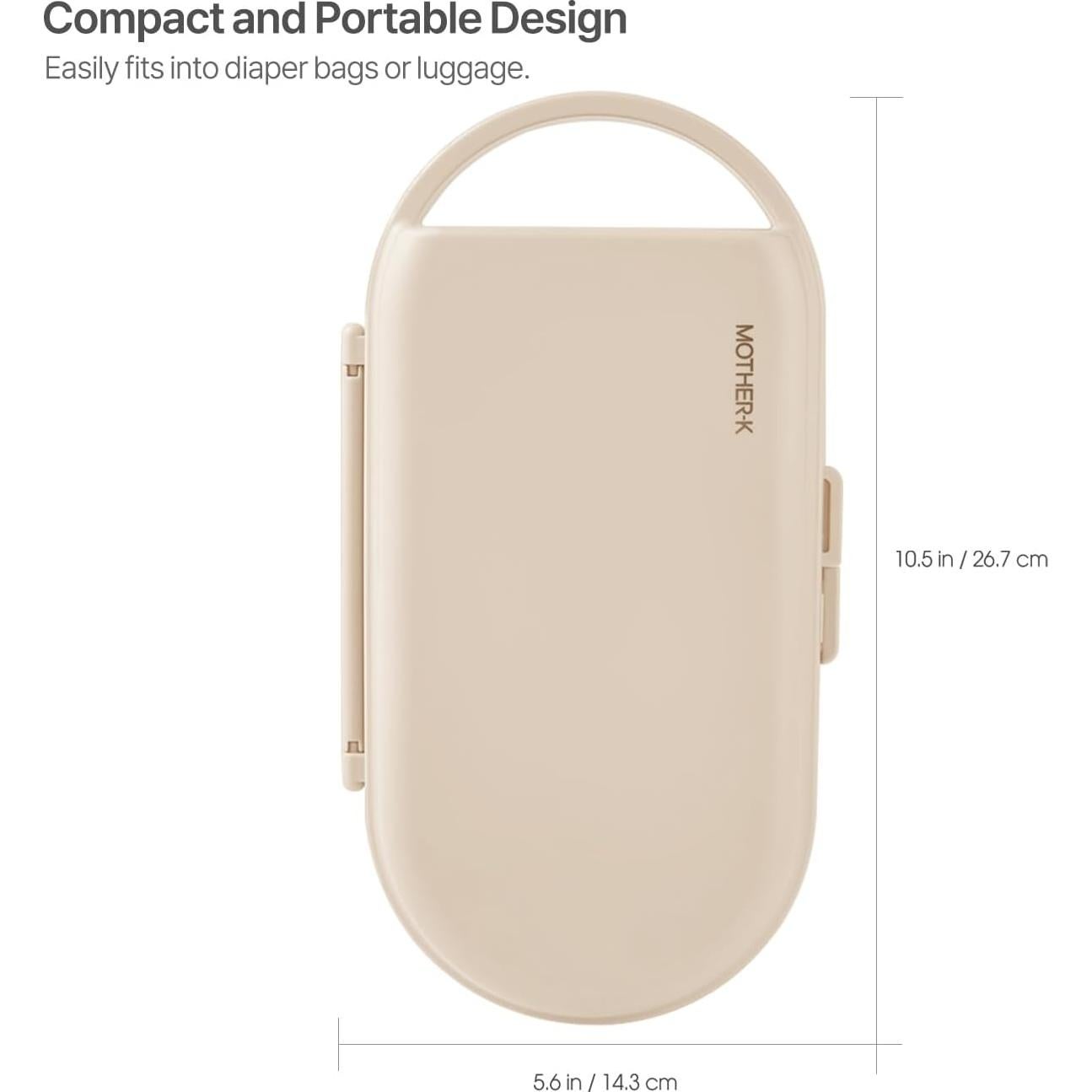 Juego de Estante Secador de Biberones MOTHER-K con Cepillo