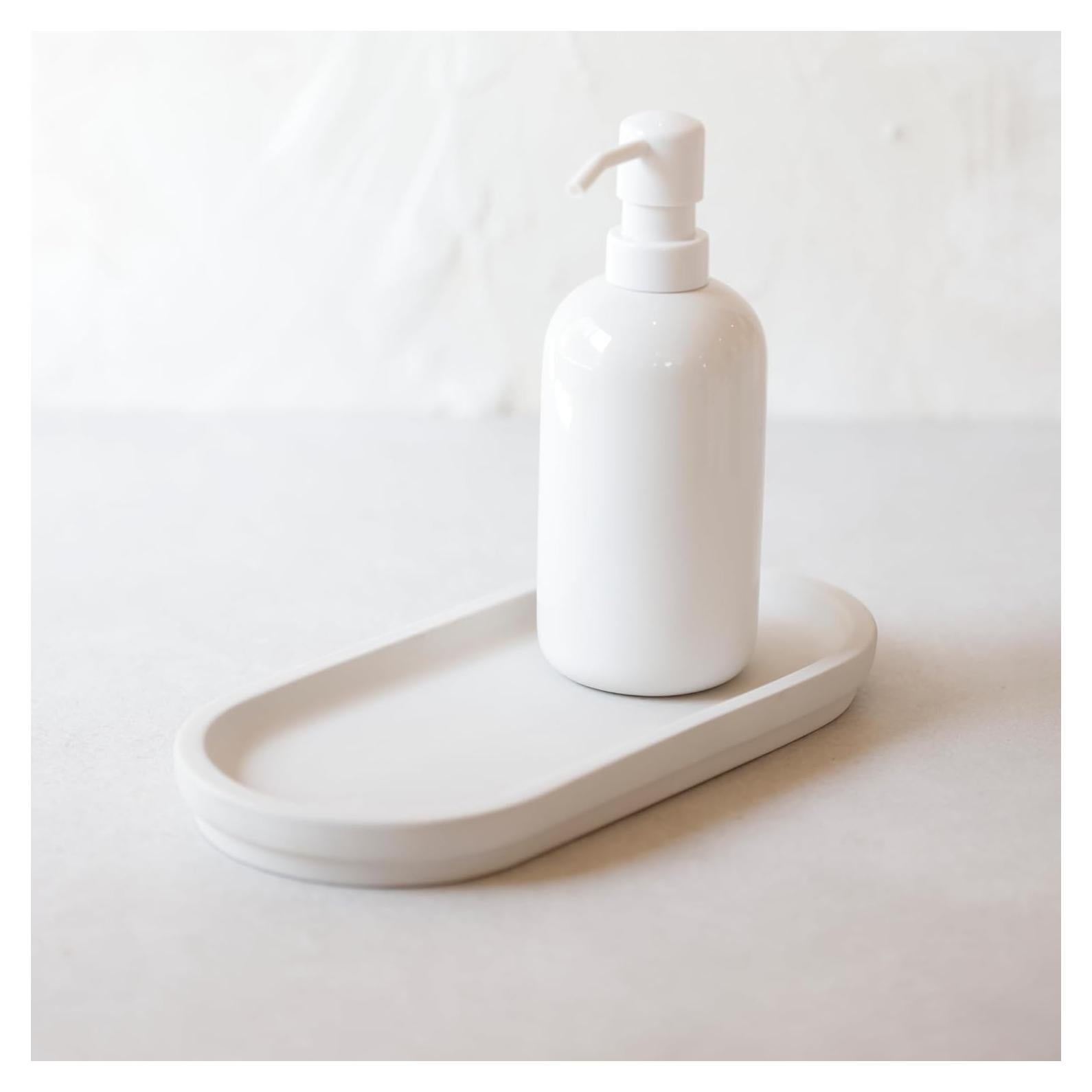 Bandeja de Piedra Selegna - Secado Rápido, Multiusos, Gris Claro