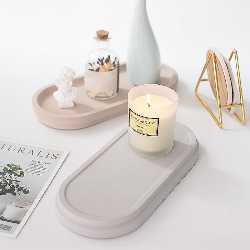 Bandeja de Piedra Selegna - Secado Rápido, Multiusos, Gris Claro