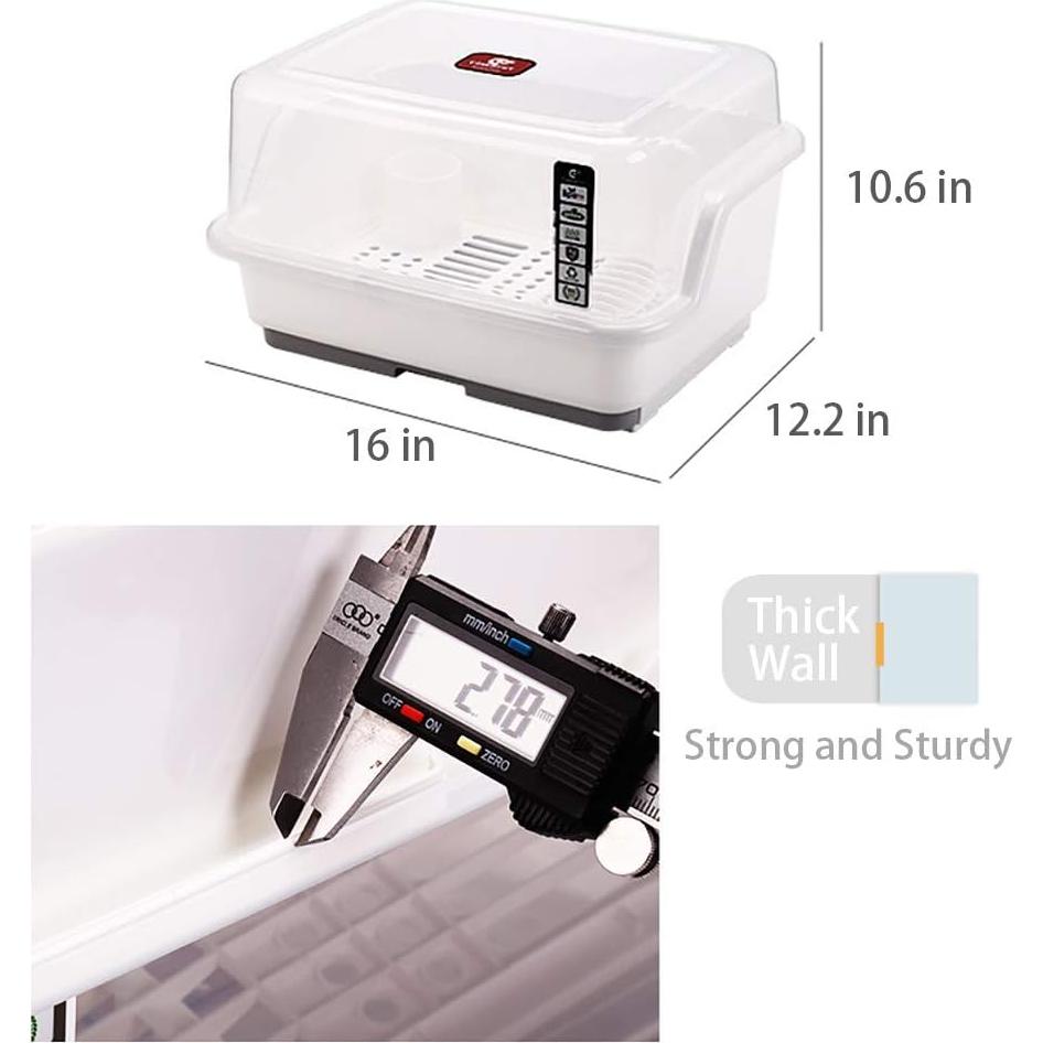 Estante Secador de Platos Tomorotec Mediano 40.6x31x26.9 cm