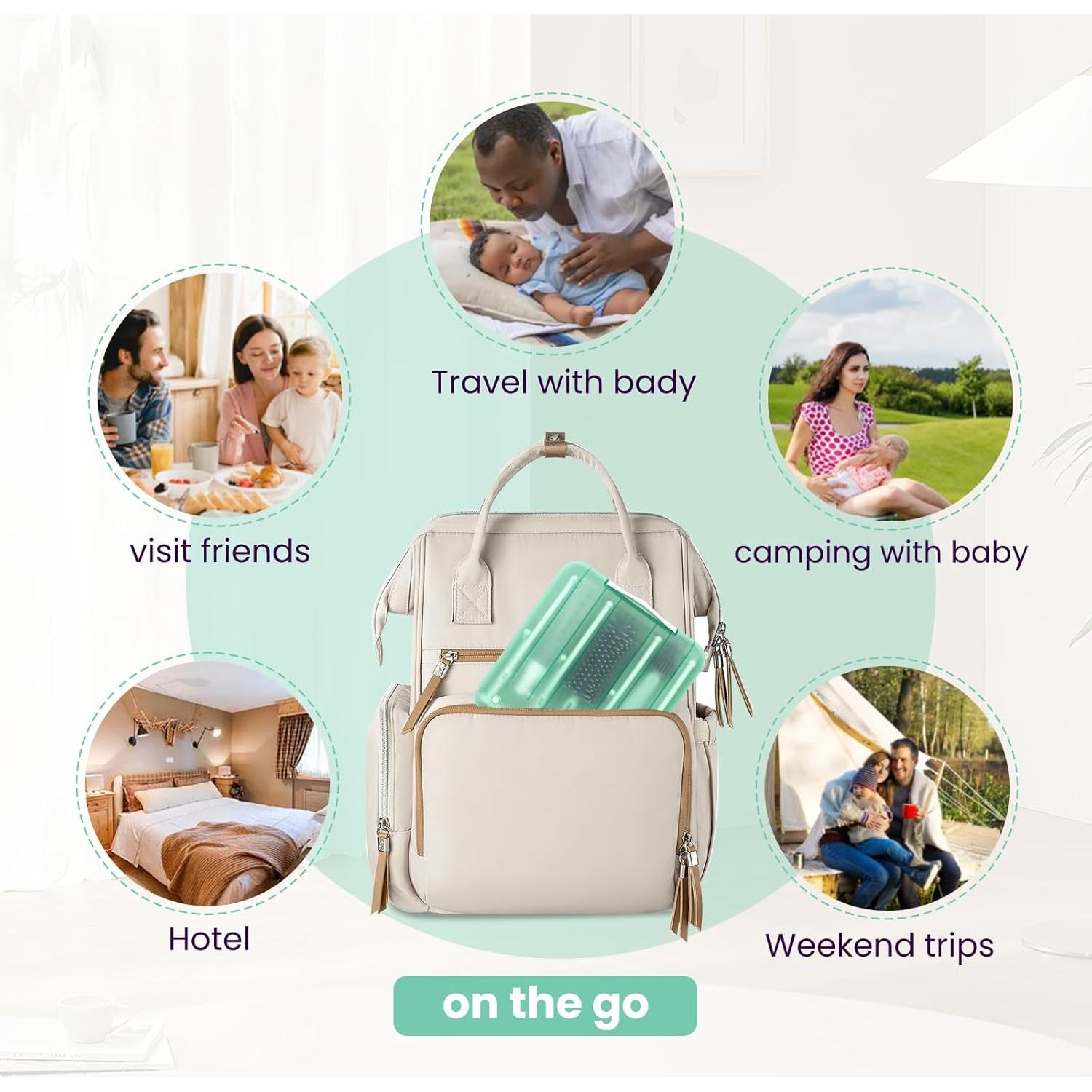 Kit Limpiador de Botellas Rrwin 6 en 1 con Estante Secado Verde