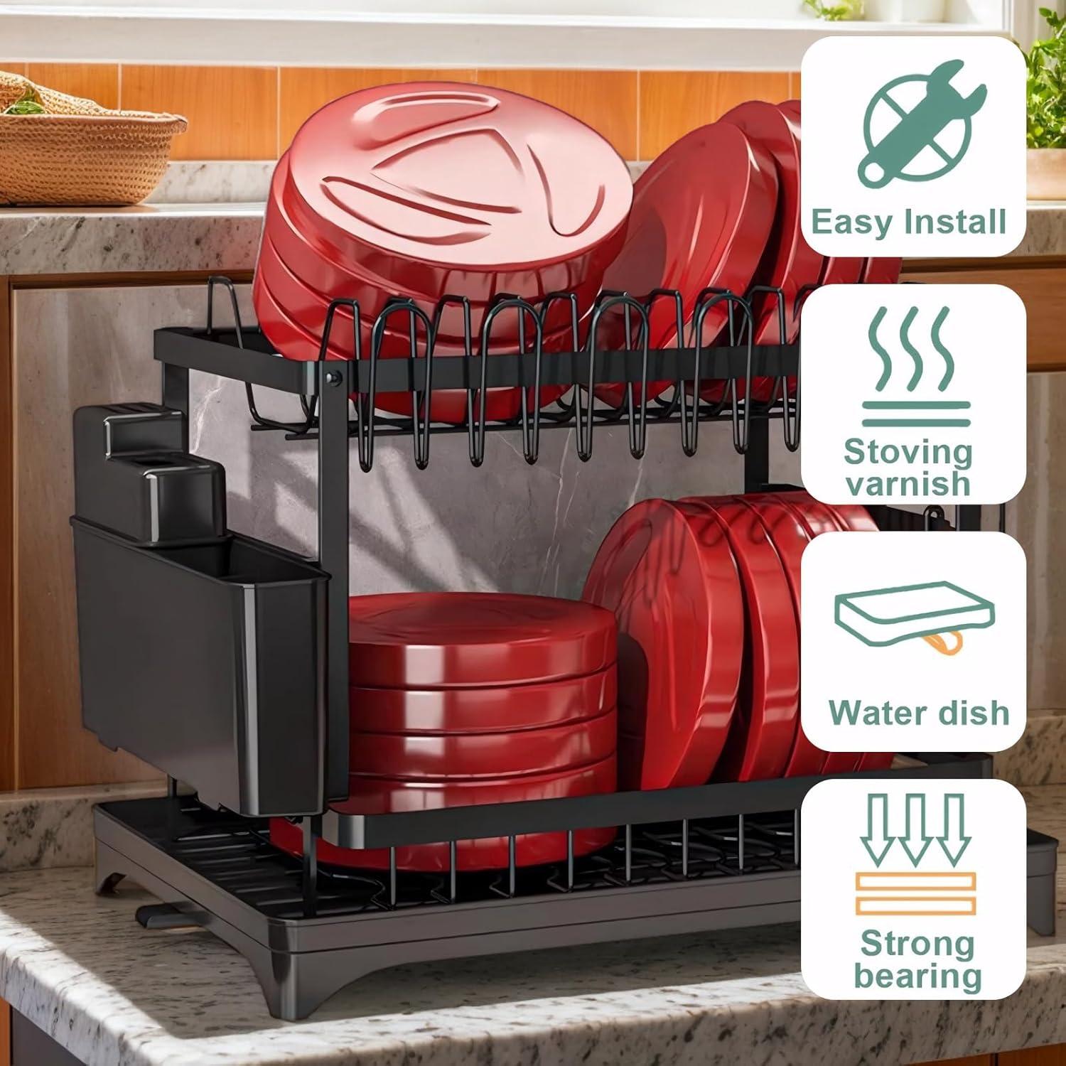 Escurridor de Platos Barphygo de Acero Inoxidable 2 Niveles