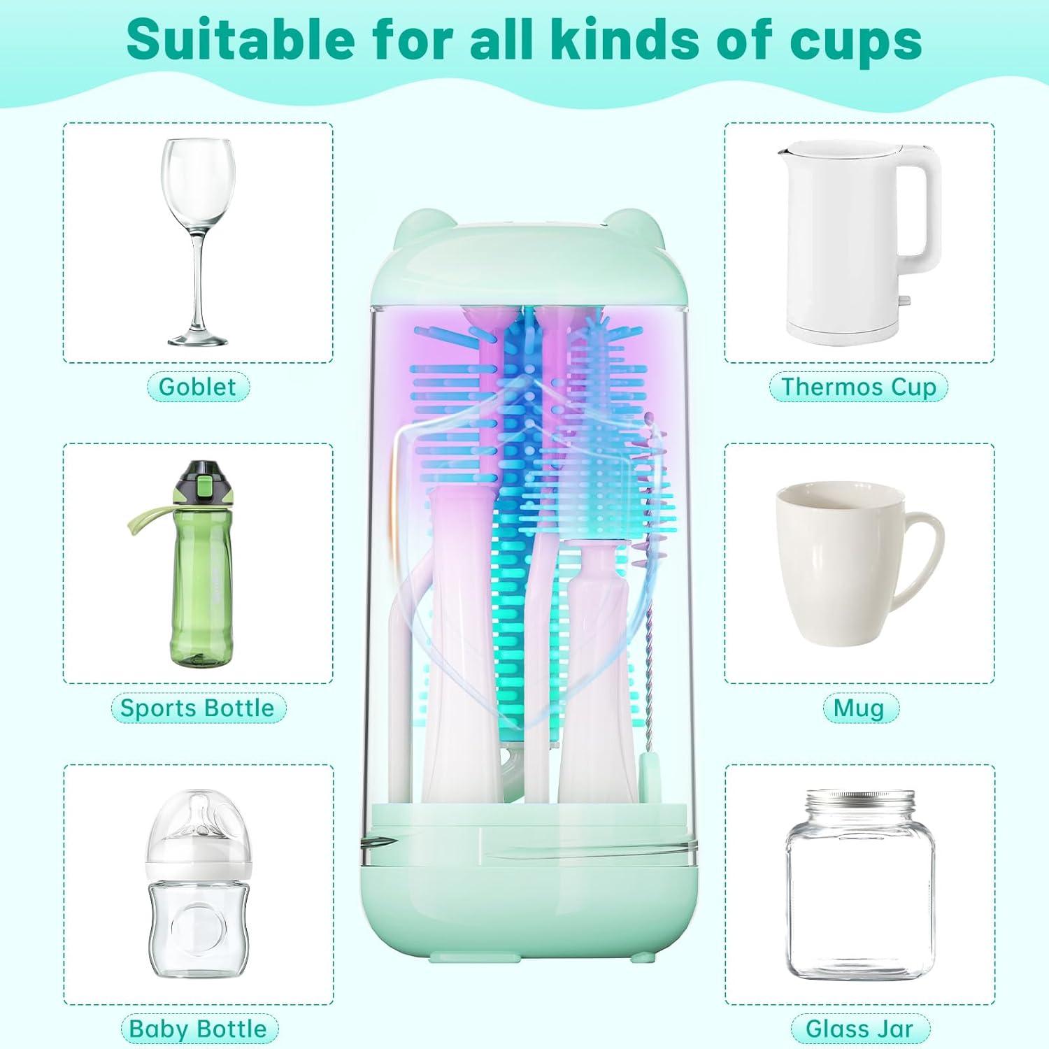 Kit de limpieza de biberones Koumolar 6 piezas verde