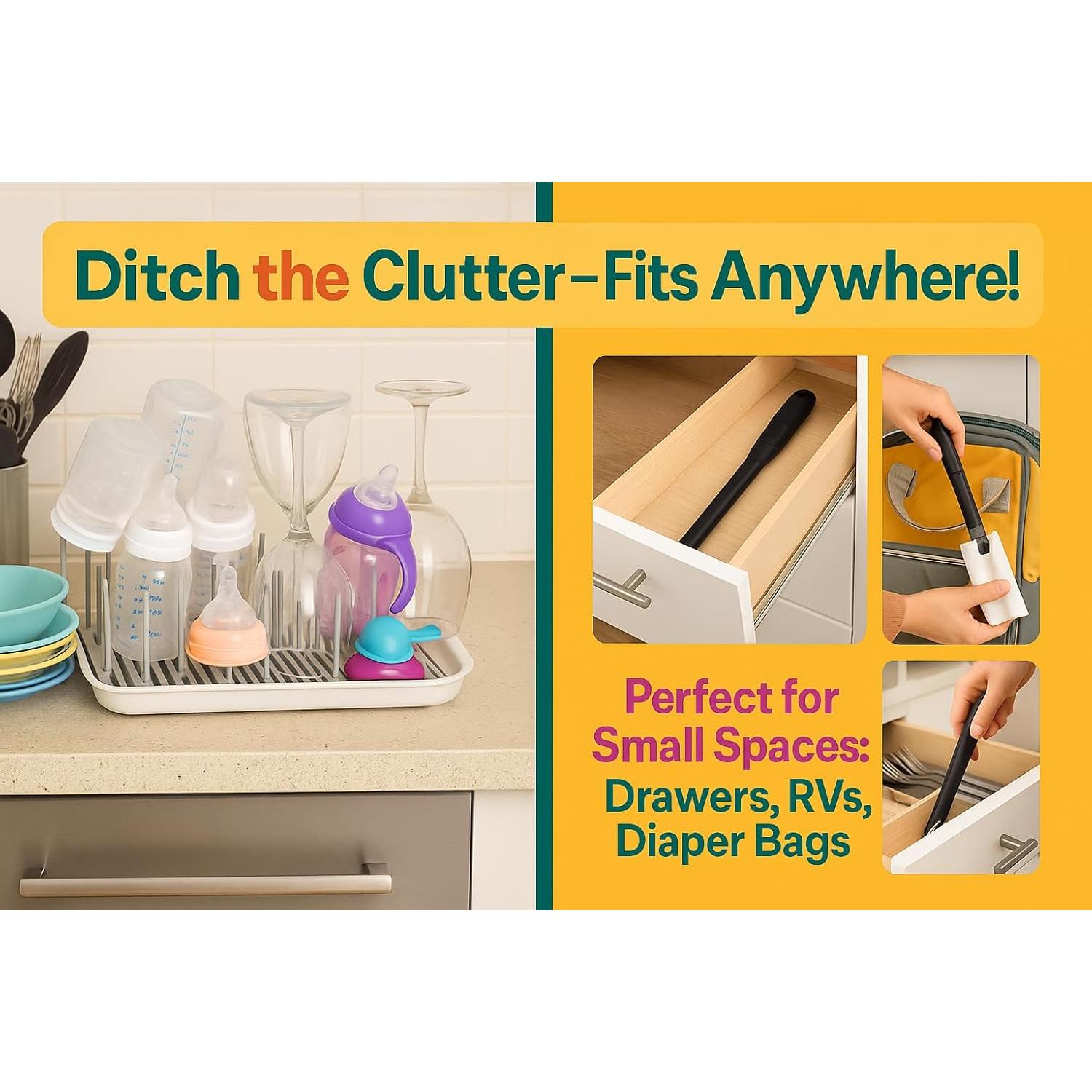 Secador Rápido de Botellas Outta Space - Compacto y Ligero