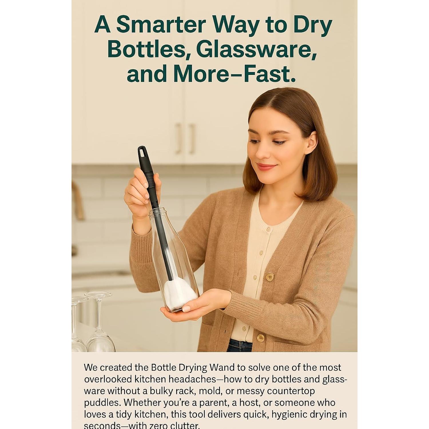 Secador Rápido de Botellas Outta Space - Compacto y Ligero