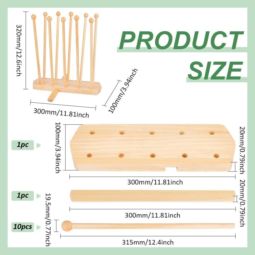 Soporte para Secar Bolsas de Plástico BENECREAT con 10 Varillas