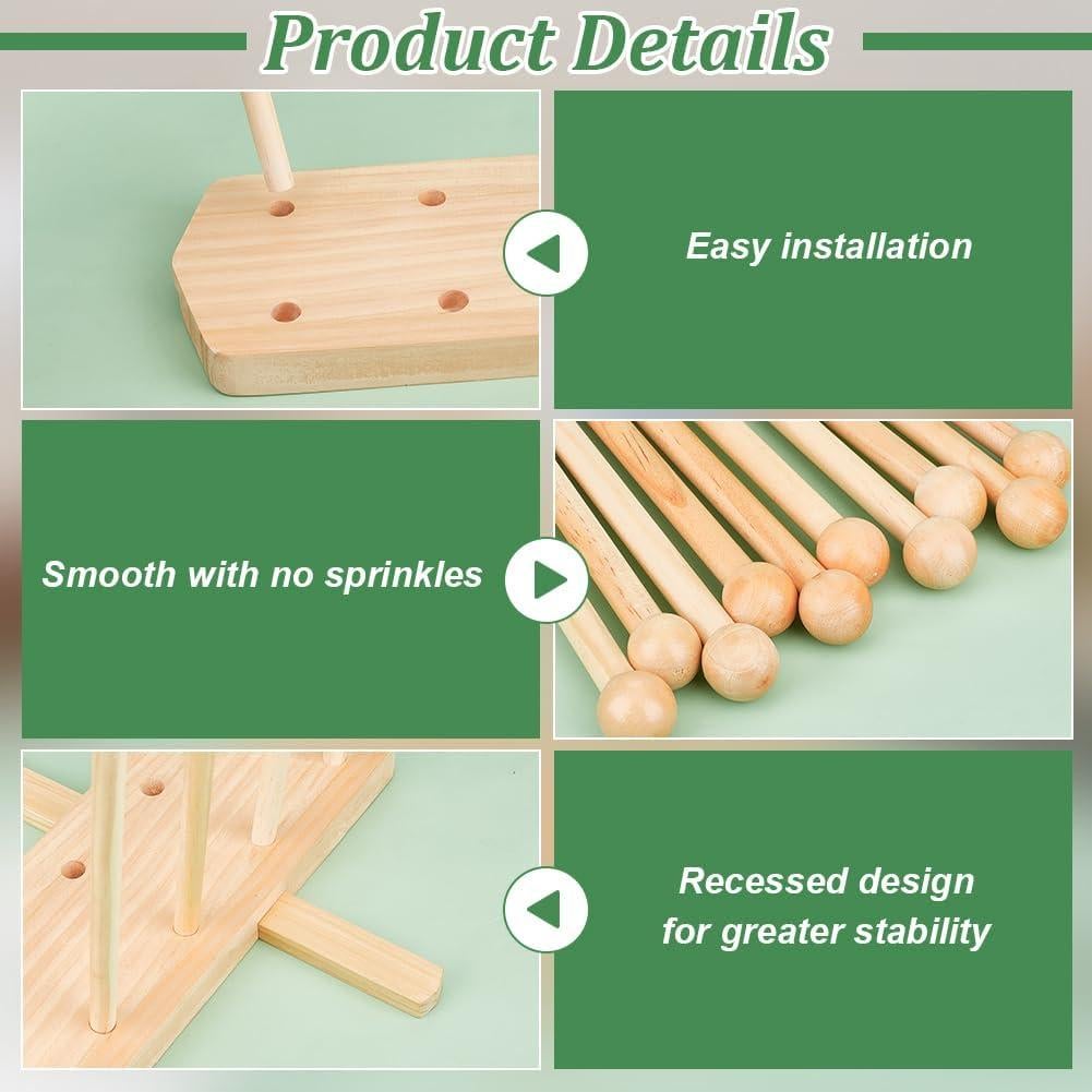 Soporte para Secar Bolsas de Plástico BENECREAT con 10 Varillas