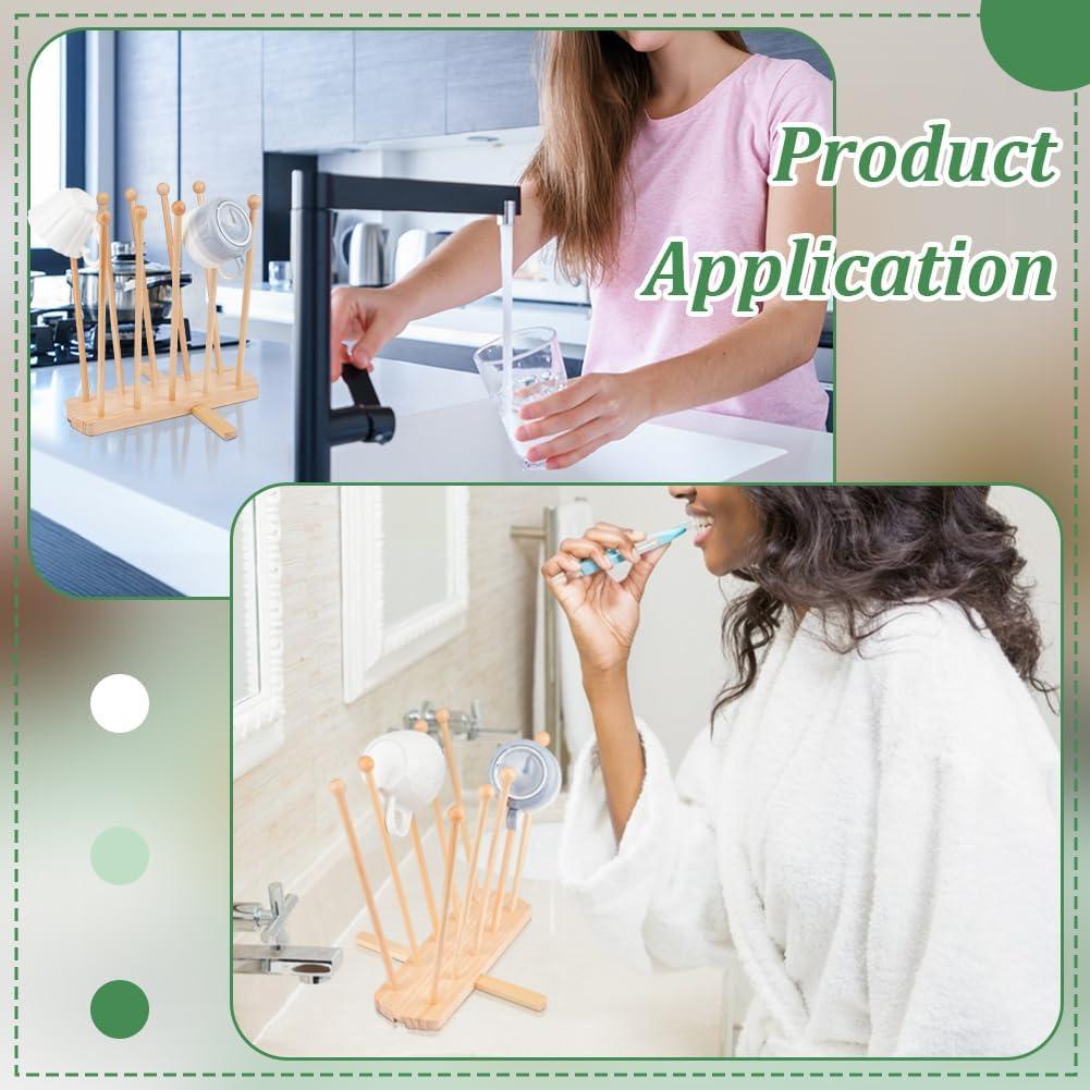 Soporte para Secar Bolsas de Plástico BENECREAT con 10 Varillas