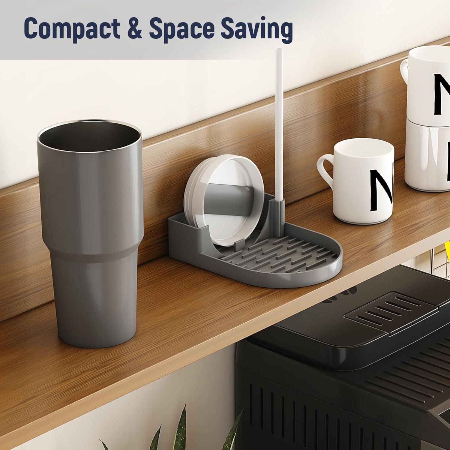 Soporte para Secado de Botellas NiHome Silicona Gris 15.5x11.4cm