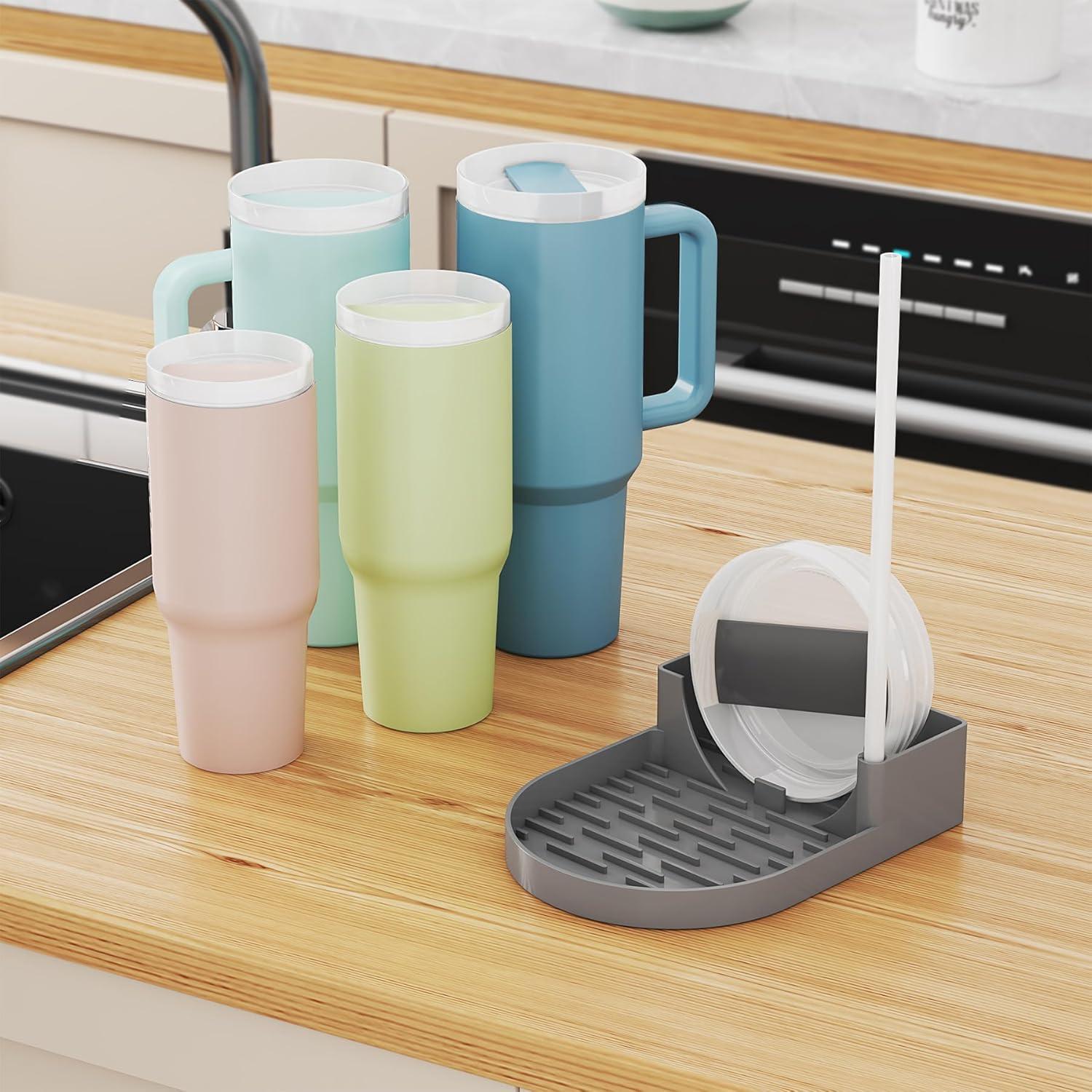 Soporte para Secado de Botellas NiHome Silicona Gris 15.5x11.4cm