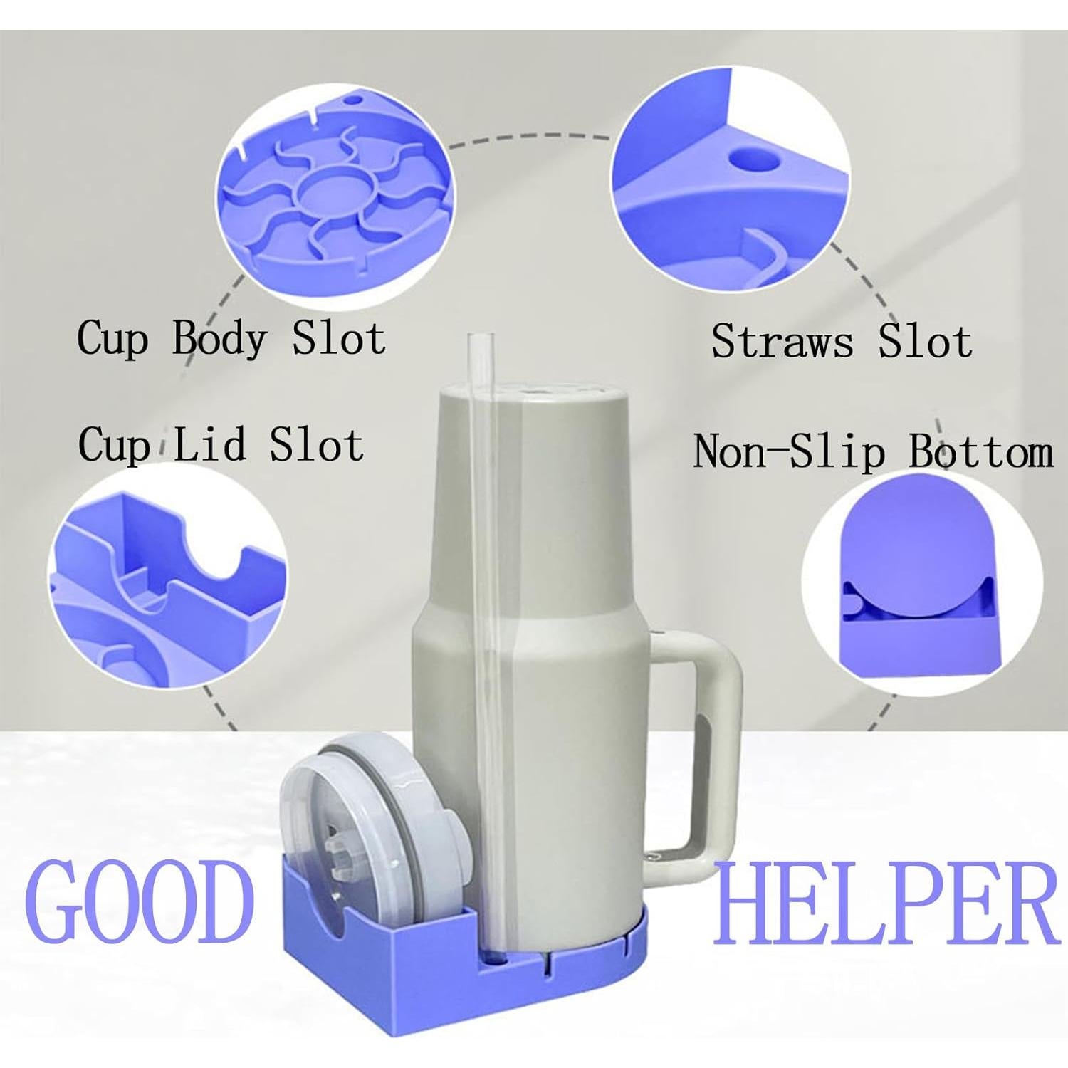 Soporte para Secar Botellas de Silicona CCDANSIYUCR 20-40oz