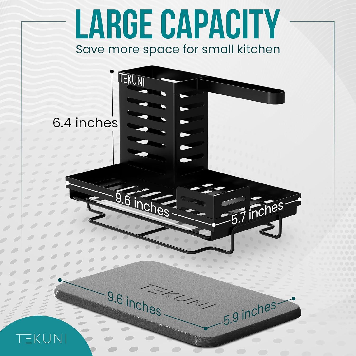 Caddy de Fregadero Teikuni con Colador Extraíble y Alfombrilla