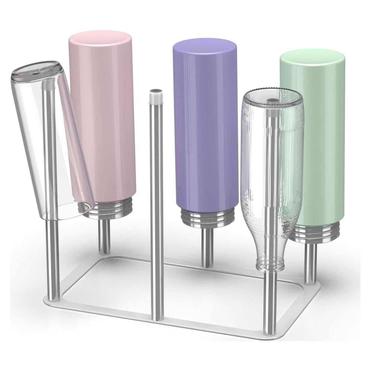 Soporte Secador de Botellas ZHMY Acero Inoxidable 6 Postes