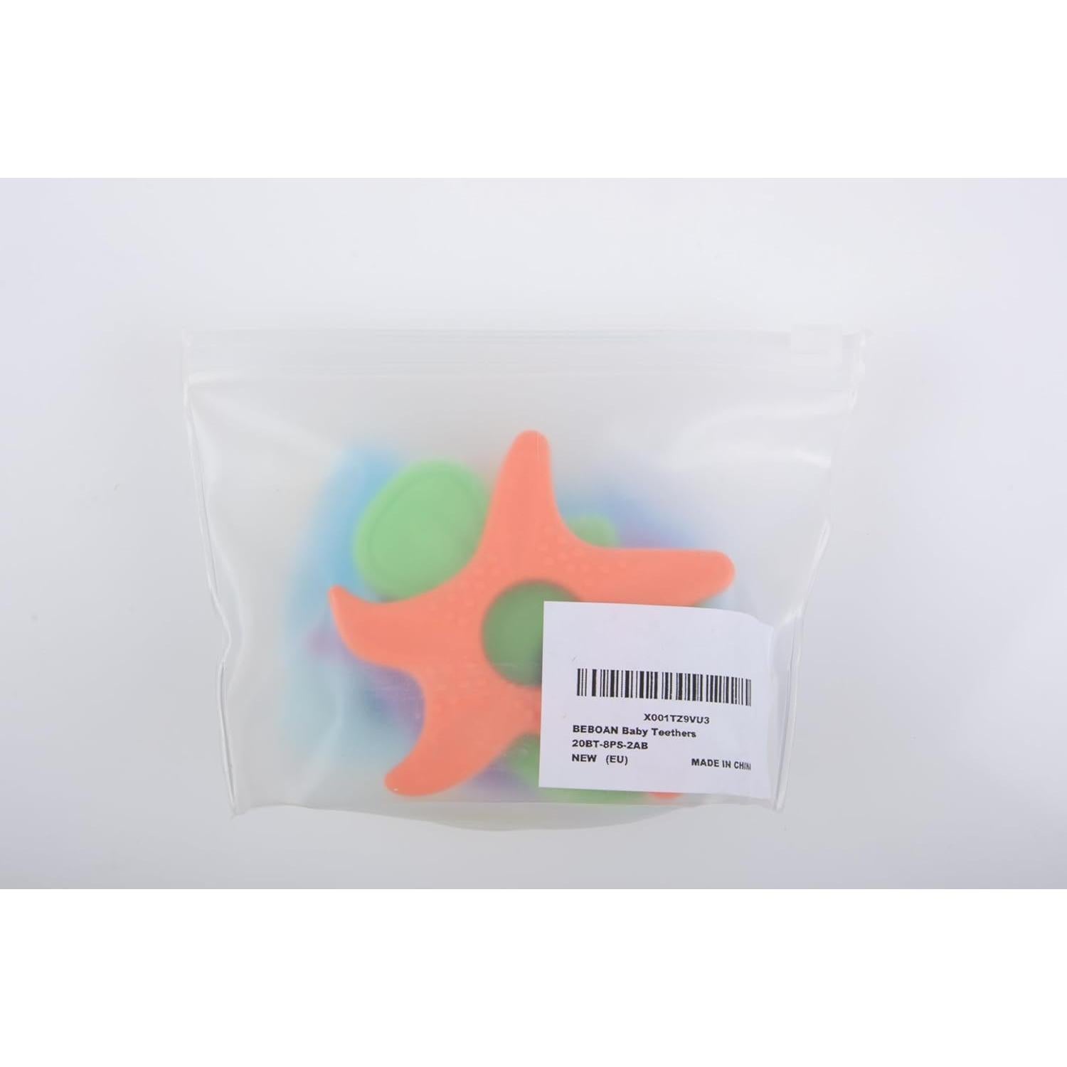 Mordedores de Silicona BEBOAN para Bebés - Paquete de 8 Formas