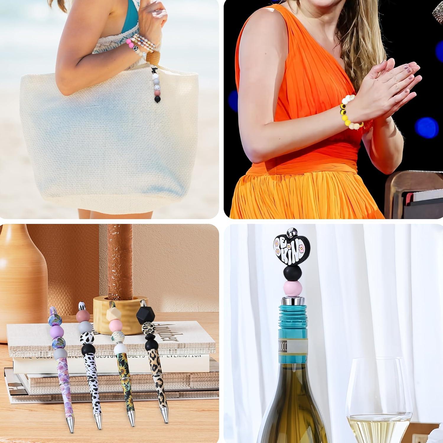 Perlas de Silicona 15mm NUKAYAI 70Pcs Leopardo Clásico