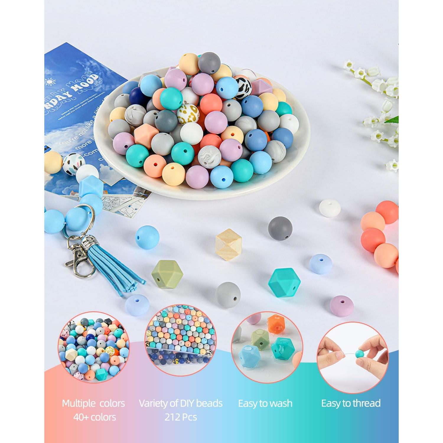 249 Perlas de Silicona MyoePosy 15mm para Manualidades DIY