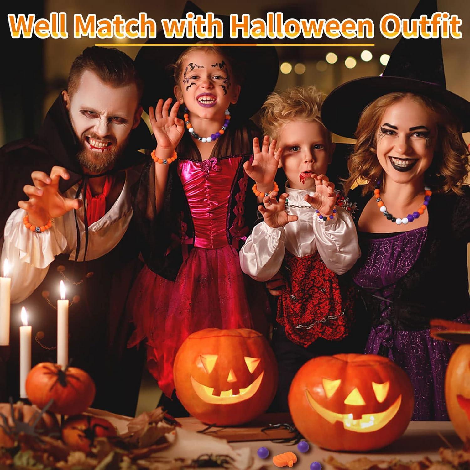 Kit de 145 Perlas de Silicona Halloween Lucomb - Multicolor