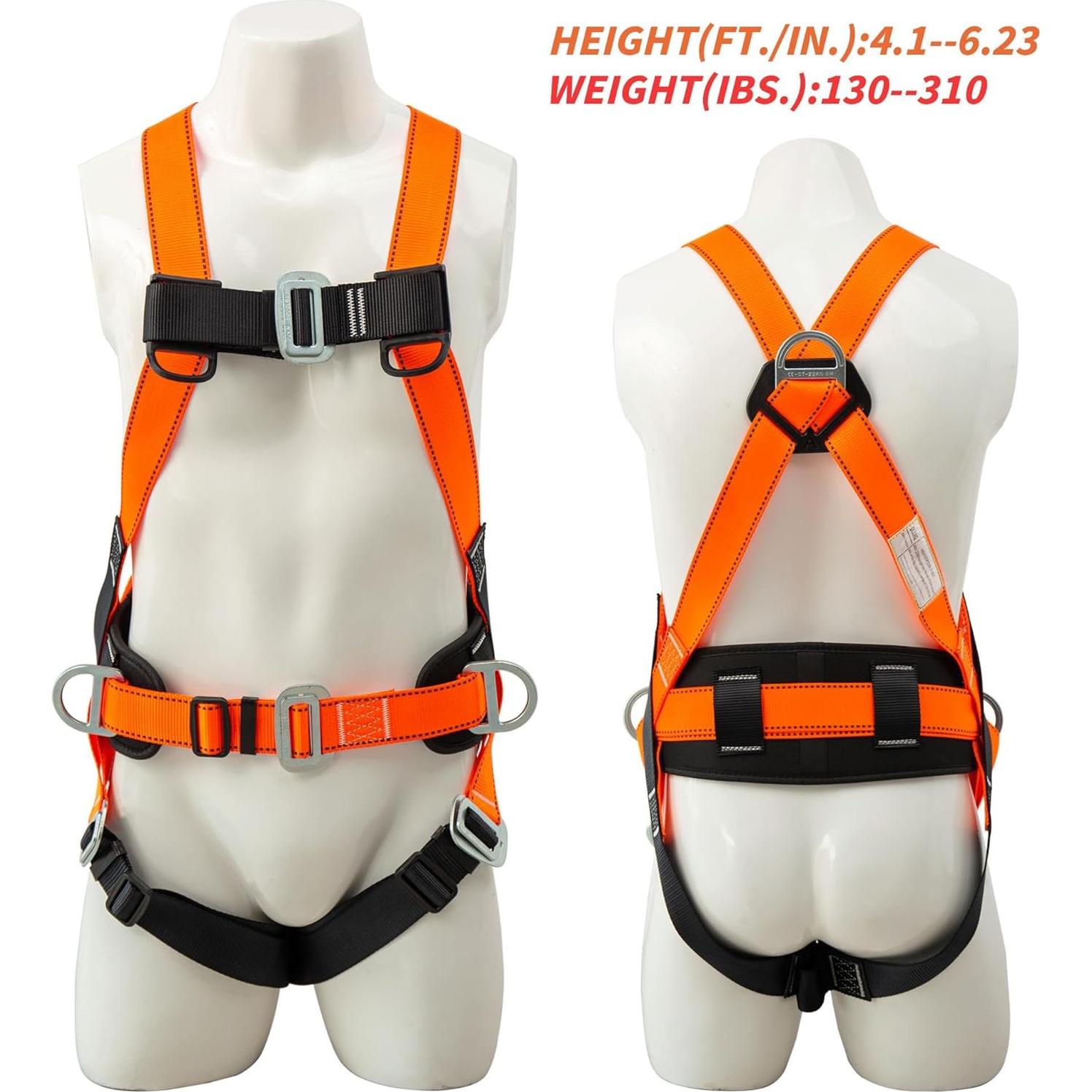 Arnés de Seguridad DIJJIG Naranja Cuerpo Completo 3.12 kg