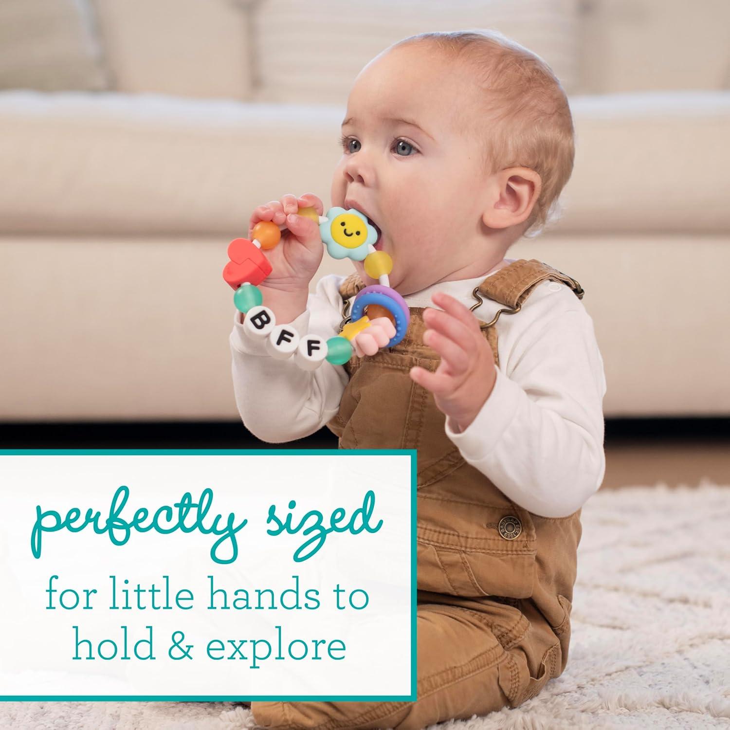 Mordedor para Bebé Infantino BFF - Silicona Suave y Colorida