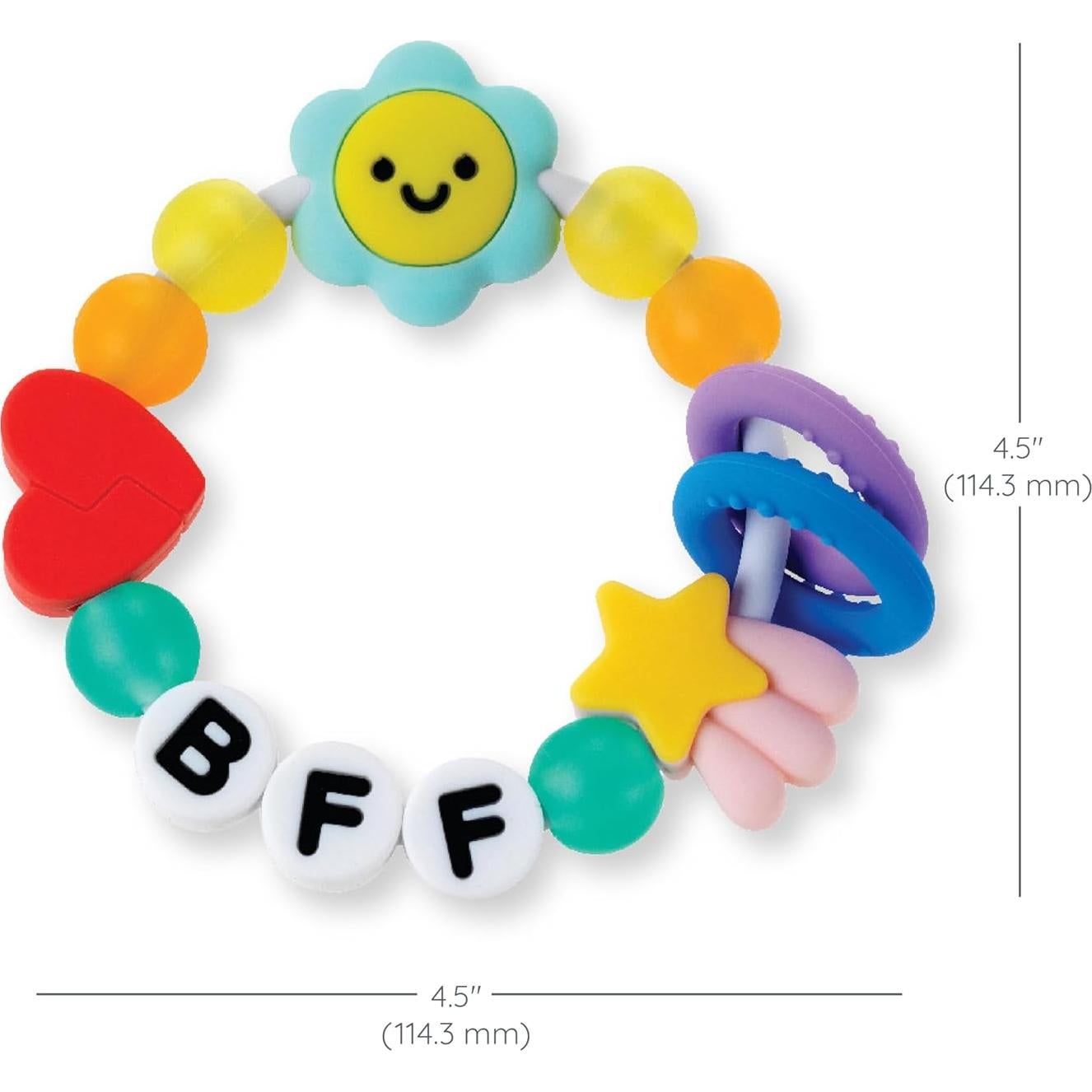 Mordedor para Bebé Infantino BFF - Silicona Suave y Colorida