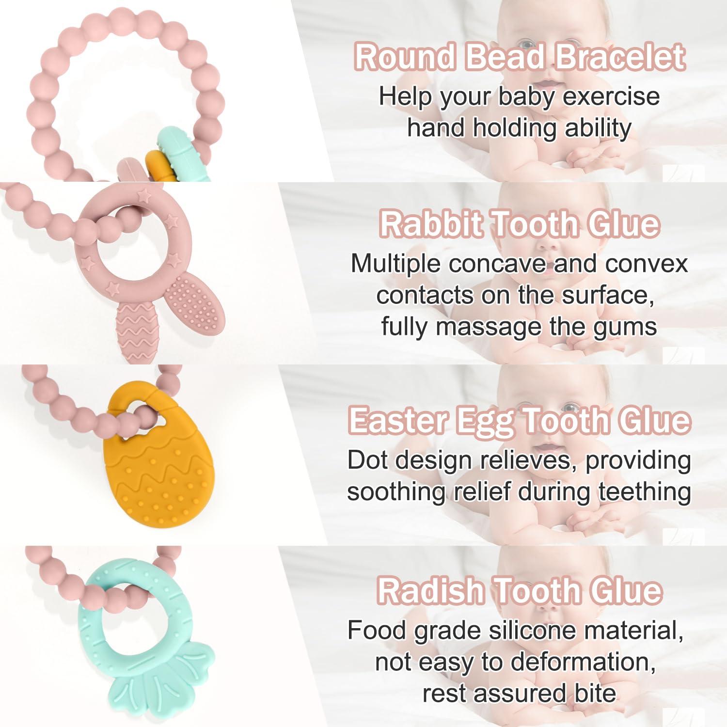 Juguete mordedor de silicona MISSLILI para dentición - Pascua