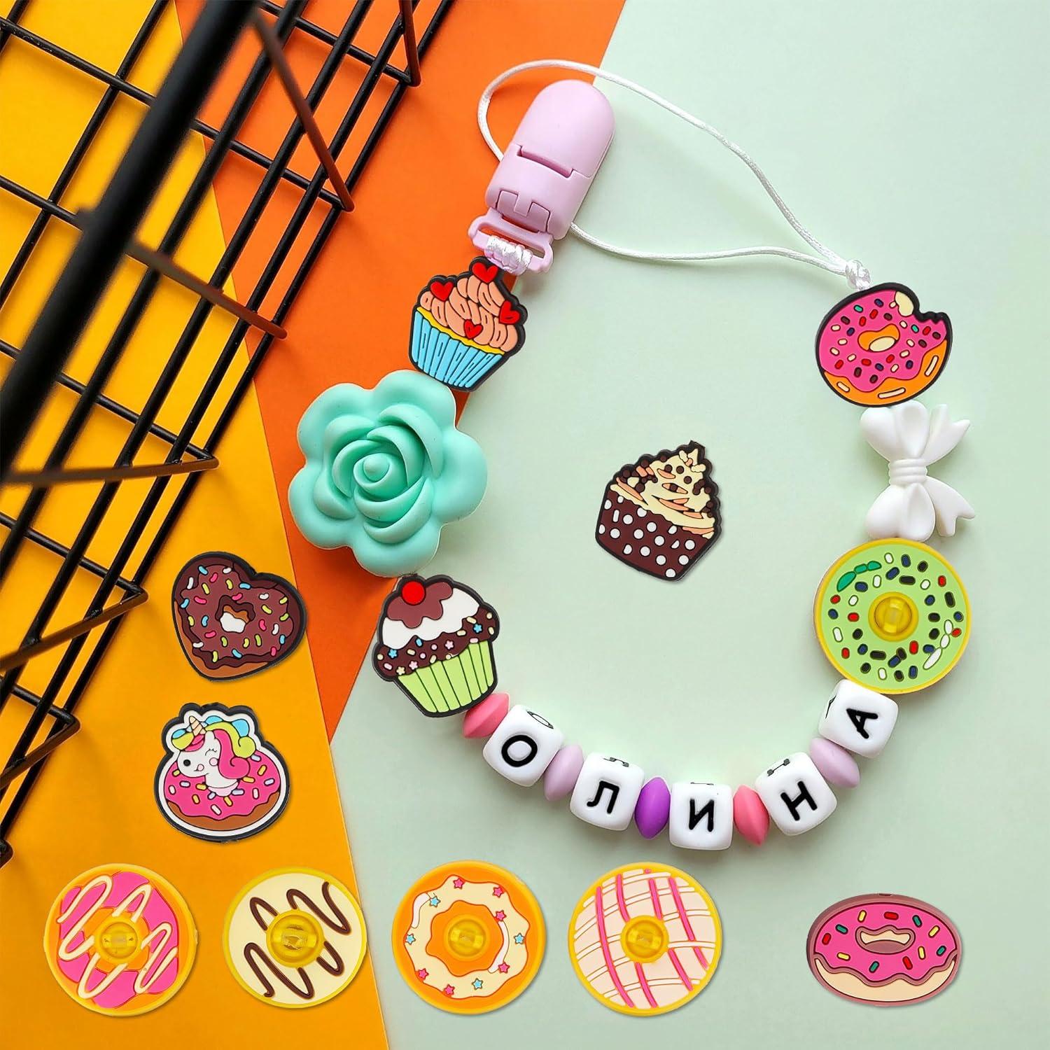 12 Perlas de Silicona para Manualidades Mortd - Postres