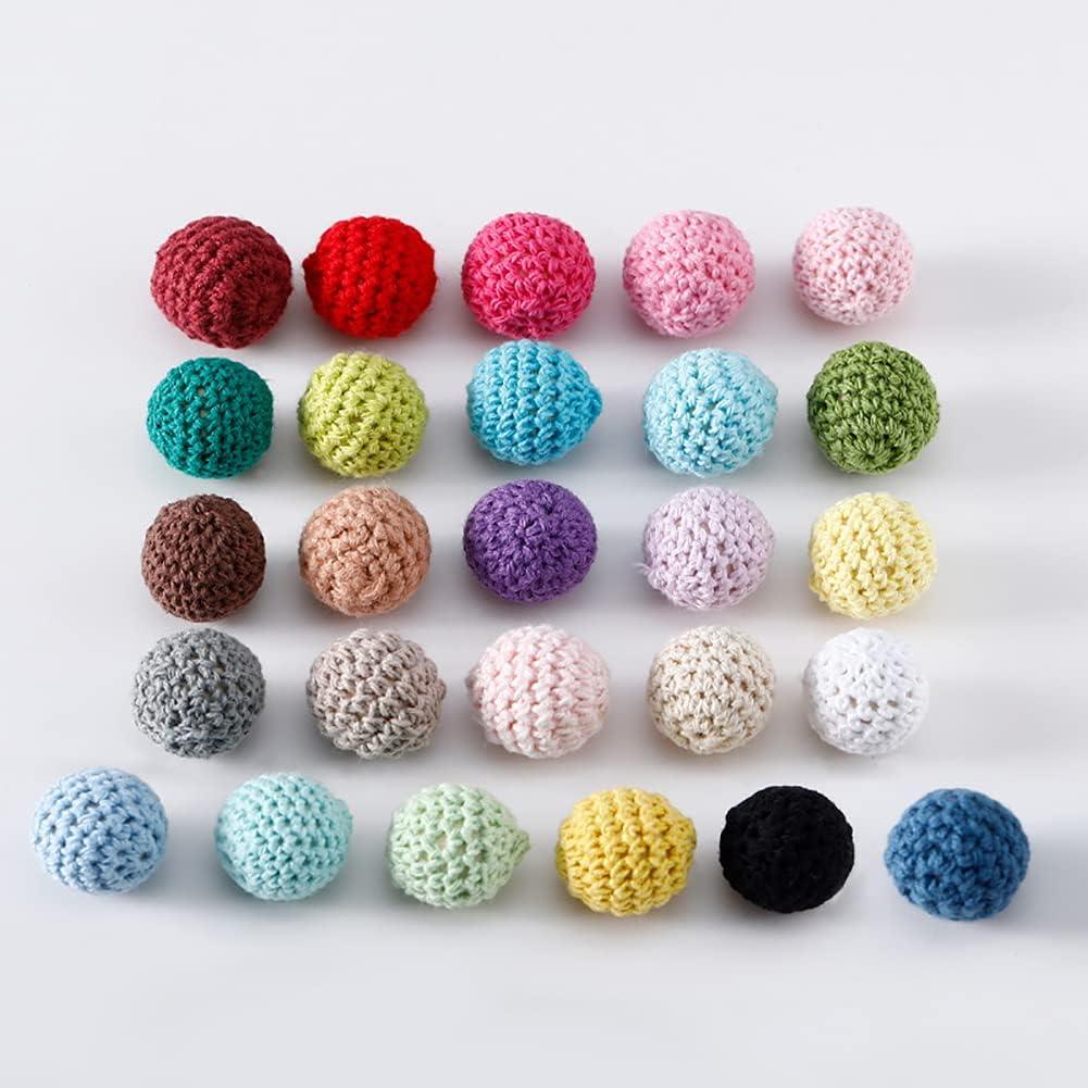 20 Bolas de Madera 16mm ccHuDE para Manualidades y Joyería