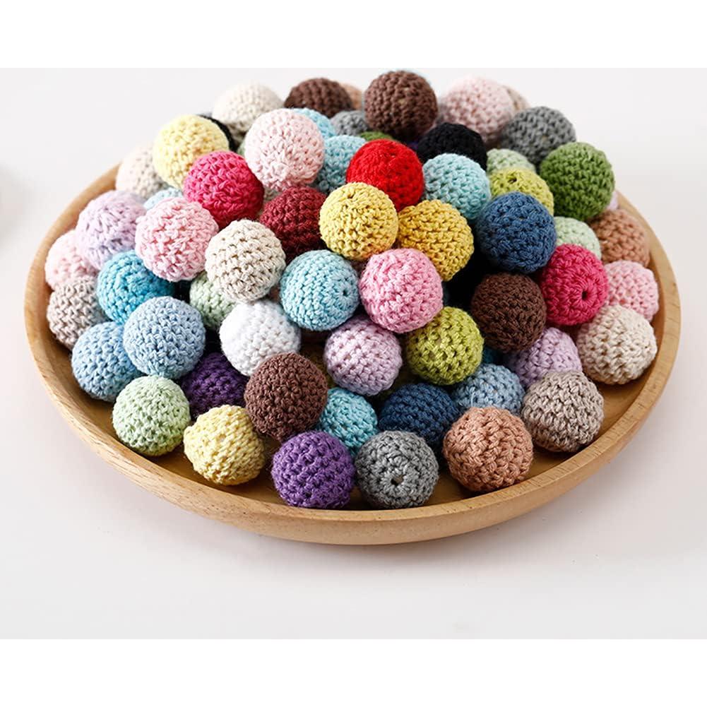 20 Bolas de Madera 16mm ccHuDE para Manualidades y Joyería