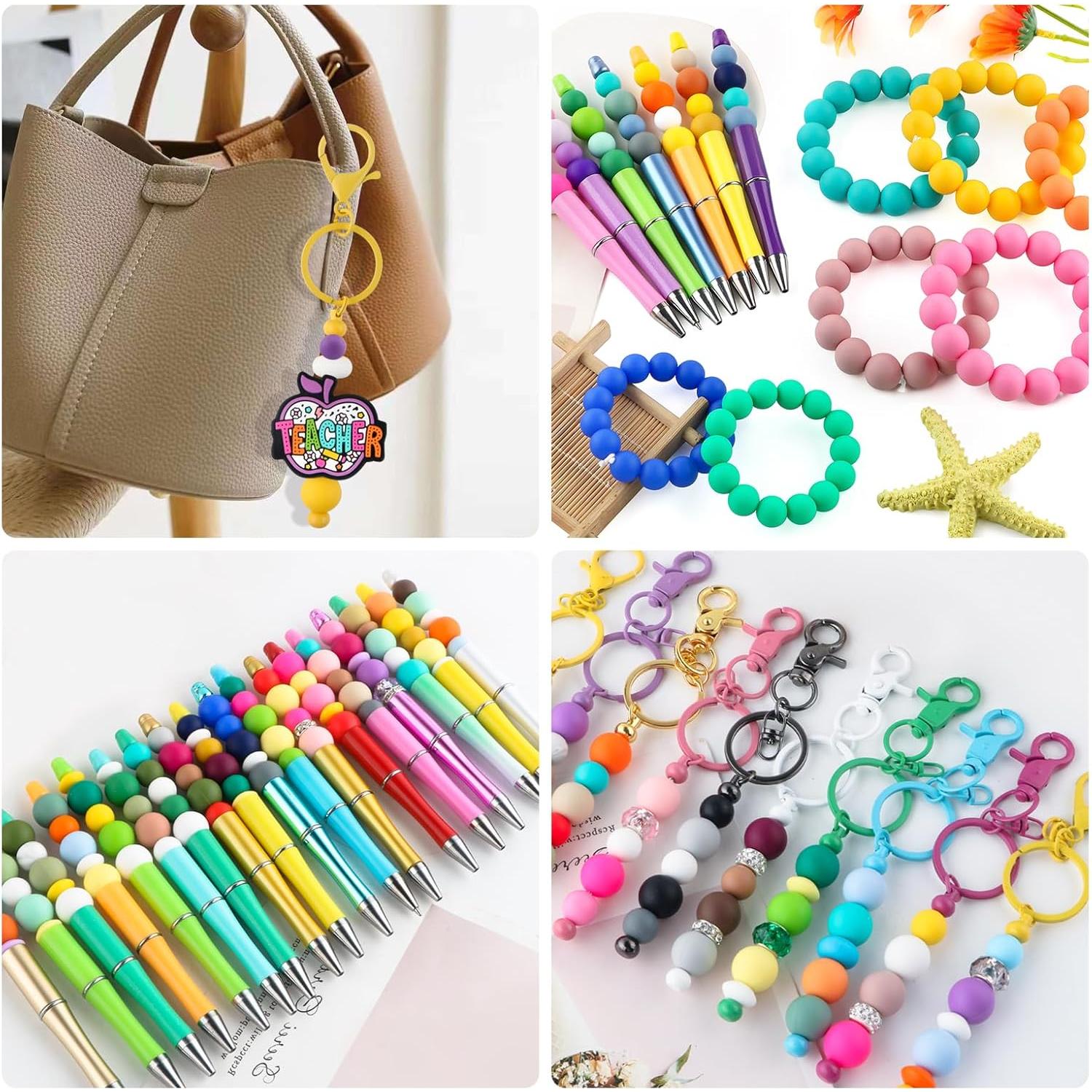 150 Perlas de Silicona 15mm Multicolor Lovyomi para Manualidades