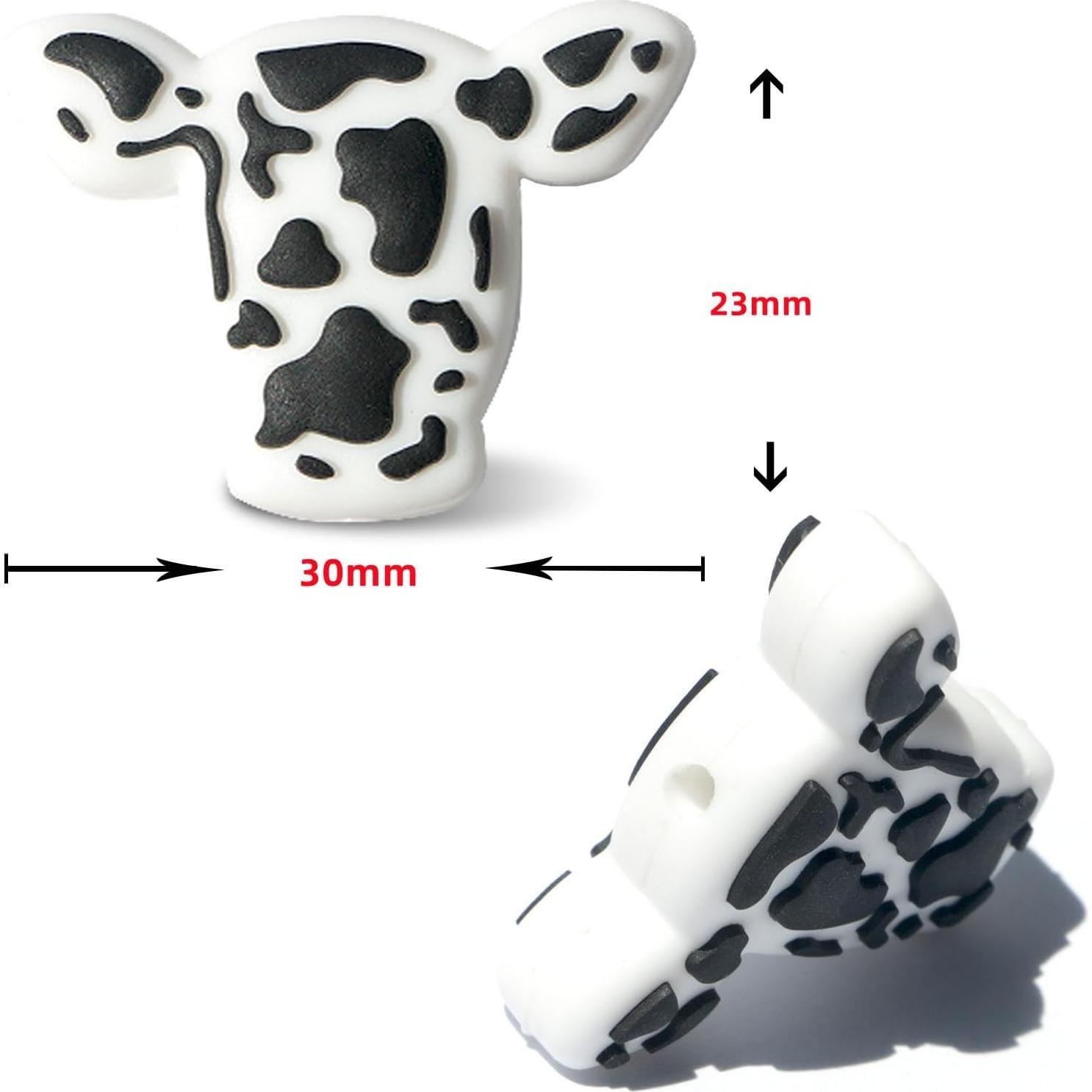 Cuentas de Silicona en Forma de Vaca 20pcs 30mm para Manualidades